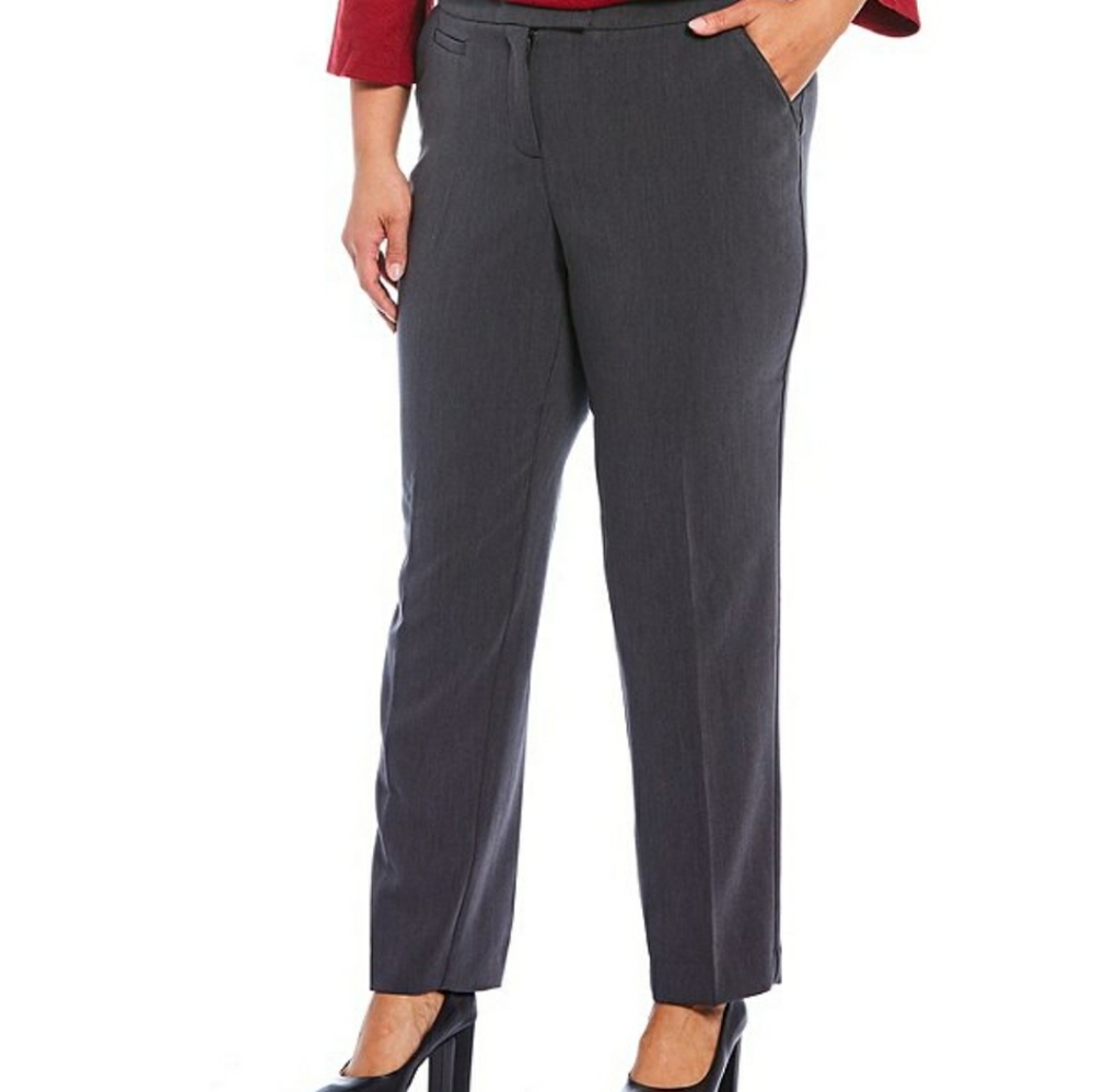 INVESTMENTS Pull On Pant gray size 20W